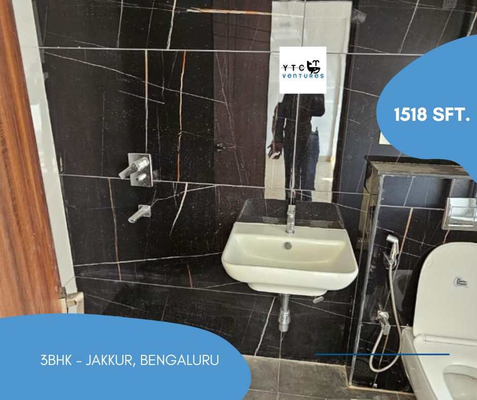 Hot Deal: 3 BHK – Multistorey Apartment for Sale in Jakkur, near Raichanhalli Lake, Bengaluru, KA, INDIA