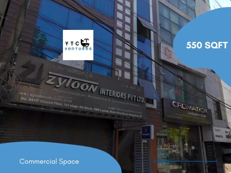 550 Sqft. - Commercial Space Available for Rent – Kammanahalli, Bengaluru